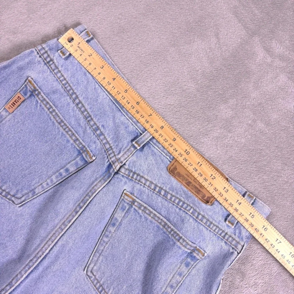 Vintage 90s Gitano Denim Cutoff Shorts Women 16 High Rise 31W Light Wash